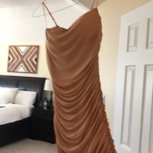 Brand New Mesh Nude Maxi dress